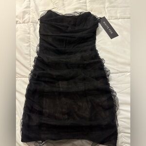 White Fox mini black dress